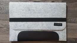 VIENTO Notebook Tok Bőr Betéttel- Medium (VSZ-M-F+)