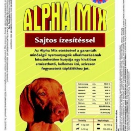 Alpha-Mix Sajtos 15Kg Száraz Kutyatáp