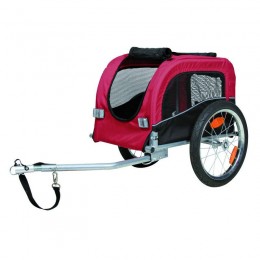 Trixie Bicikli Trailer S 38×38×60cm Fekete/Piros - TRX12813