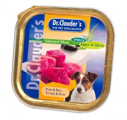 Dr. Clauders Dr.Clauders Kutya Tálkás Selected Meat Pulyka/Rizs 100G