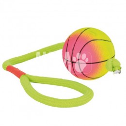 Trixie Játék Gumi Neon Labda Kötéllel 6cm/30cm