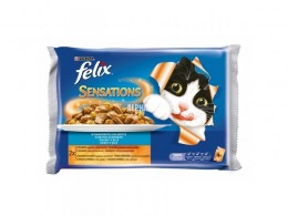 Felix Sensation Alutasakos Multipack 4x100g Halas Válogatás Aszpikban