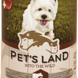 Pet&#039;s Land Pet s Land Dog Konzerv Marhamáj-Bárányhús almával 415g