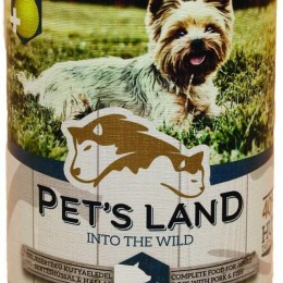 Pet&#039;s Land Pet s Land Dog Konzerv Sertés-Hal körtével 415g