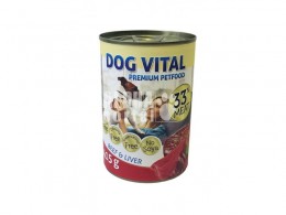 Dog Vital konzerv beef&amp;liver 415gr
