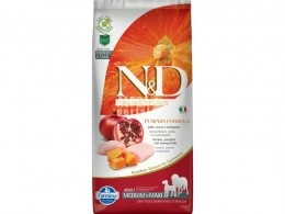 N&amp;D N&amp;D Dog Grain Free csirke&amp;gránátalma sütőtökkel adult medium&amp;maxi 12kg