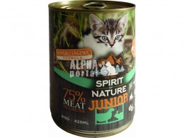 Spirit of Nature Cat konzerv Junior Bárányhússal és nyúlhússal 415gr