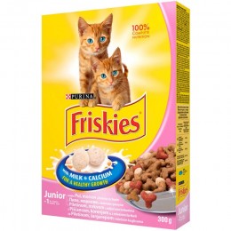 Friskies Junior száraz macskaeledel 300g csirke-tej-zöldség