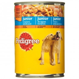 Pedigree Junior kutyaeledel konzerv csirkehússal aszpikban 400g