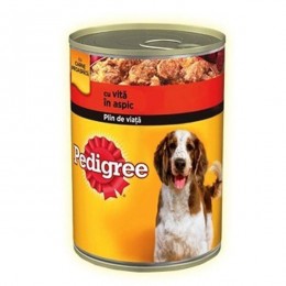 Pedigree konzerv adult marhahússal aszpikban 400g