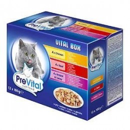 Prevital Vital Box csirke, marha, nyúl és pulyka 12*100g