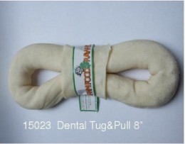 Farmfood RAWHIDE DENTAL TUG&amp;PULL 8"