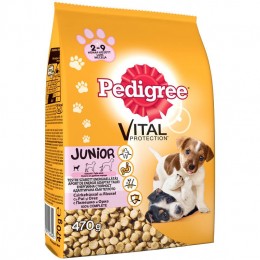 Pedigree száraz kutyaeledel Junior Csirke-Rizs 470g