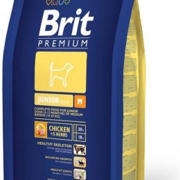 Brit Premium Junior Medium 15 kg kutyatáp - kutyatáp a közepes testű kutyák (10-25 kg) növendékei (2-12 hónap) számára.