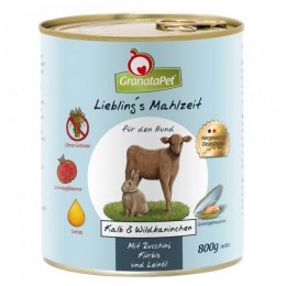 GranataPet Liebling's Mahlzeit borjú és nyúl konzerv 6*400g