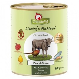 GranataPet Liebling's Mahlzeit marha és fácán konzerv 6*400g