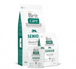 Brit Care Hypoallergenic Senior Lamb &amp; Rice 1 kg kutyatáp - Idős kutyák részére