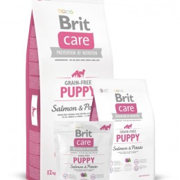 Brit Care Grain Free Puppy Salmon &amp; Potato 3kg kutyatáp érzékeny kölyökkutyáknak