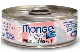 Monge macskaeledel 80g natural tonhal-csirke-rák