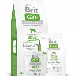 Brit Care Grain Free Adult Large Salmon &amp; Potato 12kg kutyatáp érzékeny kutyáknak