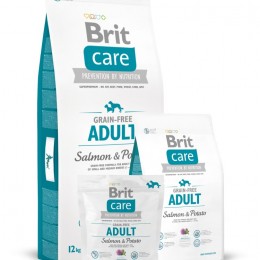 Brit Care Grain Free Adult Salmon &amp; Potato 1kg kutyatáp érzékeny kutyáknak