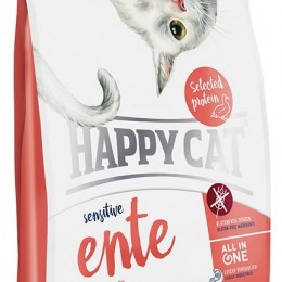 Happy Cat Glutenfree Sensitive Ente Kacsa 1,4kg gluténmentes száraztáp macskáknak