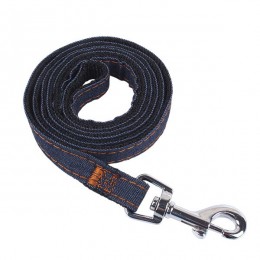 Farmer anyagból készült fekete belsejű póráz, Sz2.0cm*H120 cm