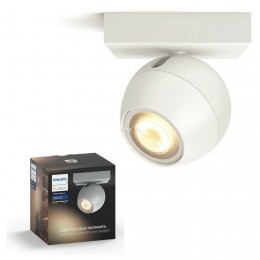 Philips 50471/31/P8 Buckram Hue spot , fehér 1xGU10 + 5,5W GU10 Hue White Ambiance 2200-6500K