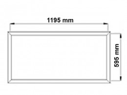 Aigostar LED panel kiemelő keret fehér 600x1200mm