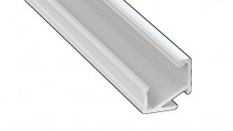 LED Alumínium Profil Asszimetrikus Sarokba rögzíthető [H] Fehér 2 méter