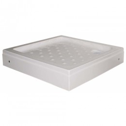 Sano Szögletes Zuhanytálca levehető előlappal, szifonnal 81x81x15 cm P18