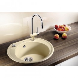 Blanco RONDOVAL 45 Silgranit mosogatótál+ ajándék szifon 535x490 mm