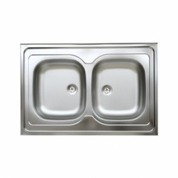 Livinox ECO-N-111K Teletetős kétmedencés rozsdamentes mosogató 900x600x135 mm