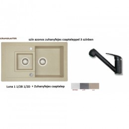 Granmaster LUNA 1 1/2B 1D gránit mosogató + zf csaptelep --