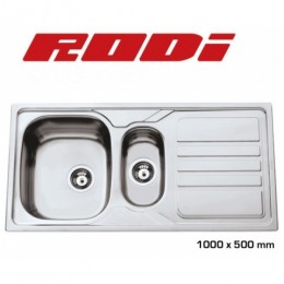 Rodi OKIO LINE 100 FLAT 1,5B 1D 1000X500 Rozsdamentes Mosogatótálca