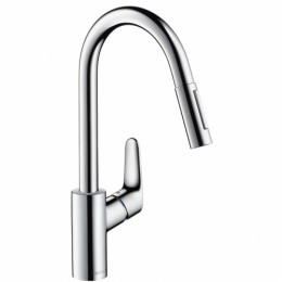 Hansgrohe Focus egykaros mosogató csaptelep kihúzható kifolyóval 31815000 ../