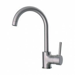 Rubineta Ultra-33 Acél színű mosogató csaptelep magas kifolyócsővel U30158