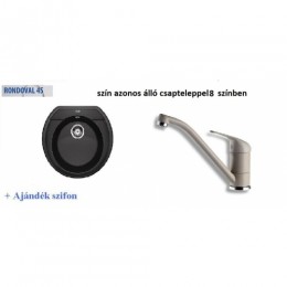 Blanco RONDOVAL 45 Mosogatótálca + Álló csapt +szifon