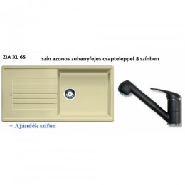 Blanco ZIA XL6S Mosogatótálca + GR zuhanyf. csapt +szifon --