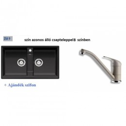Blanco ZIA 9 Mosogatótálca + Álló csapt +szifon --