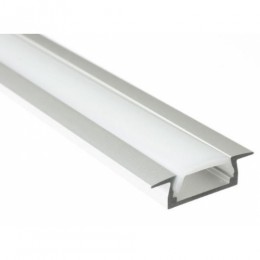 Sapho Eloxált aluminium süllyeszthető profil LED szalaghoz 22x6 mm 2 méter, süllyeszthető, KL3775-2