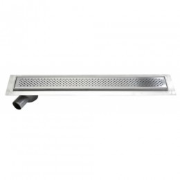 Aqualine 860x140 mm inox padlóösszefolyó ráccsal 2705-90