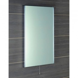 Sapho TOLOSA tükör alumínium kerettel led világítással, húzkapcsolóval 50x80 cm, NL623