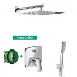 Hansgrohe Logis 71405000 Teka slim 30x30 cm falbaépíthető zuhanyszett 03 ../