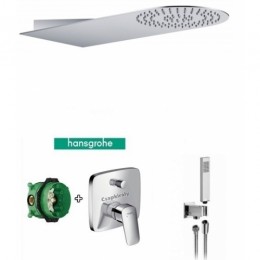 Hansgrohe Logis 71405000 Slim fejzuhany 500x220x2,4 mm falbaépíthető zuhanyszett 07 ../