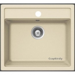 GRANMASTER Magma gránit mosogató 530x500 mm light beige --