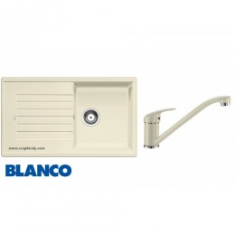BLANCO Zia 5S Silgranit mosogató szűrőkosárral jázmin+BLANCO DARAS Silgranit álló csaptelep jázmin --