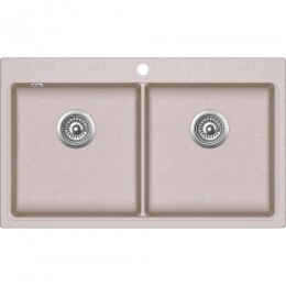 Korin 2B gránit mosogató 860x510x200 mm beige --