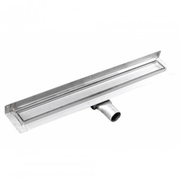 Sapho PIASTRA inox padlóösszefolyó falhoz burkolható 650x112x55mm GMP92