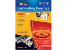 FELLOWES A4 fényes lamináló fólia, 125 mikron (100db)